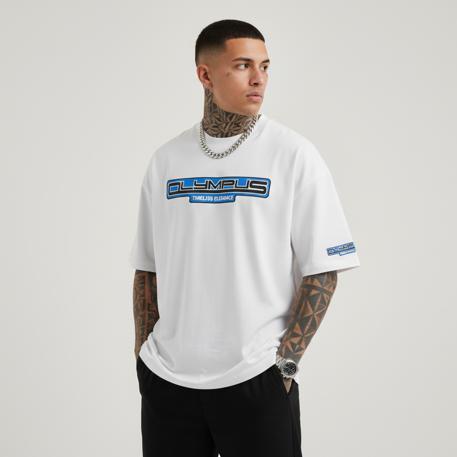OLYMPS T-SHIRT "AZURE TECH"