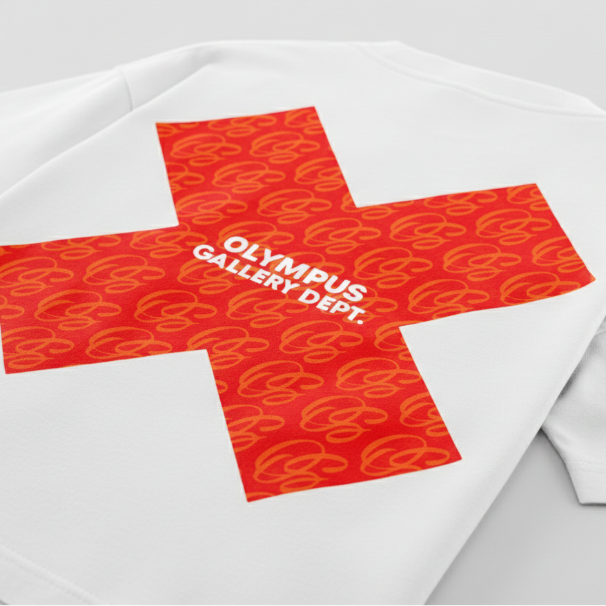 OLYMPS T-SHIRT "RED CANVAS"